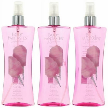8 oz Cotton Candy Fragrance Body Spray for Women, Pack of 3