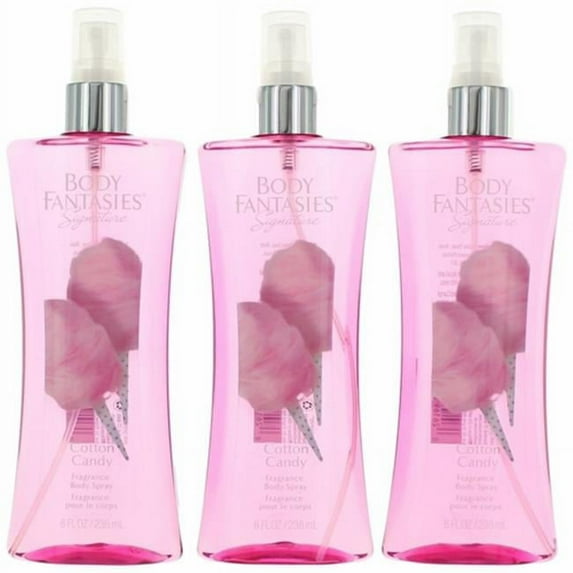8 oz Cotton Candy Fragrance Body Spray for Women, Pack of 3
