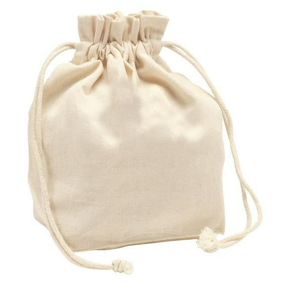 8 oz Cotton Lunch Bag - Natural