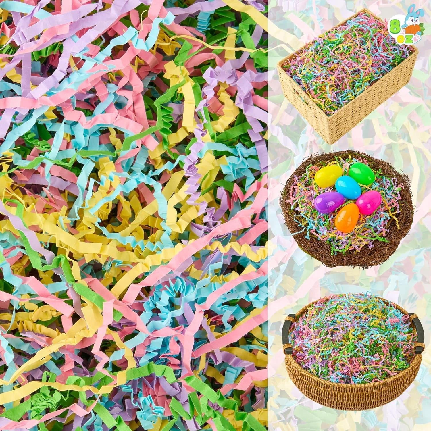8 oz Easter Grass Shredded Paper, Recyclable Paper Grass, Shred Raffia ...