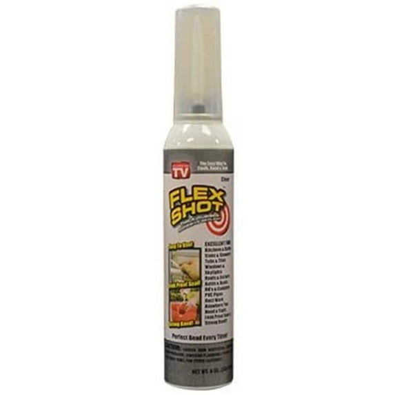 8 oz Flex Shot Adhesive Sealant, Clear