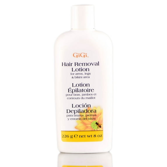 8 oz , Gigi Hair Removal Lotion , Hair Scalp Skin Body - Pack of 2 w/ SLEEK Teasing Comb