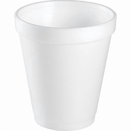 8 oz Insulated Foam Drinking Cups, White -1000 Count