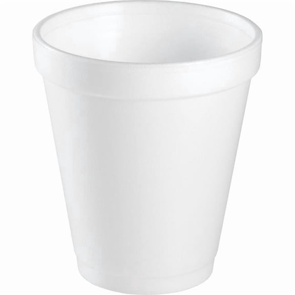 8 oz Insulated Foam Drinking Cups, White -1000 Count