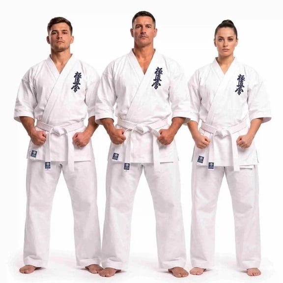 8-oz Kyokushin Karate Uniform Kids gi & Adult Martial Arts uniform Unisex Karate Gi White Color Size 00-6 bleached