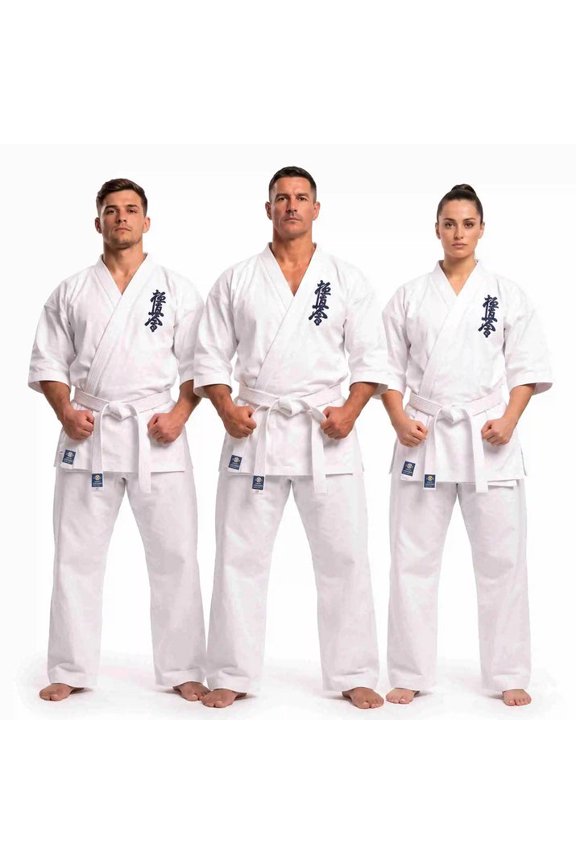 8-oz Kyokushin Karate Uniform Kids gi & Adult Martial Arts uniform Unisex Karate Gi White Color Size 00-6 bleached