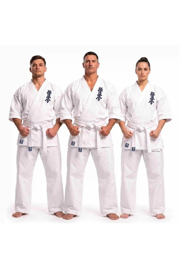 8-oz Kyokushin Karate Uniform Kids gi & Adult Martial Arts uniform Unisex Karate Gi White Color Size 00-6 bleached