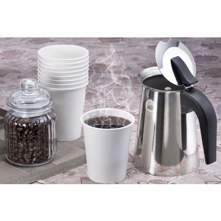 8 oz Paper Cups Disposable Coffee Cups Party Cups For Hot Cold Drinks BPA FREE