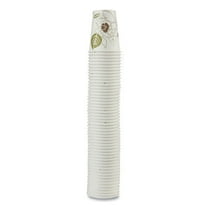 8 oz Pathways Paper Hot Cups - White/Green (50/Pack)
