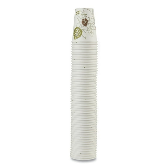 8 oz Pathways Paper Hot Cups - White/Green (50/Pack)