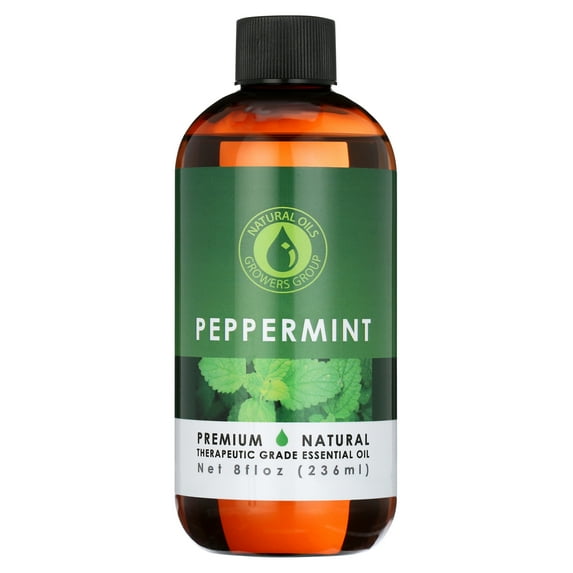 8 oz - Peppermint Essential Oil - Therapeutic Grade Peppermint Oil - 8 Ounce Bottle