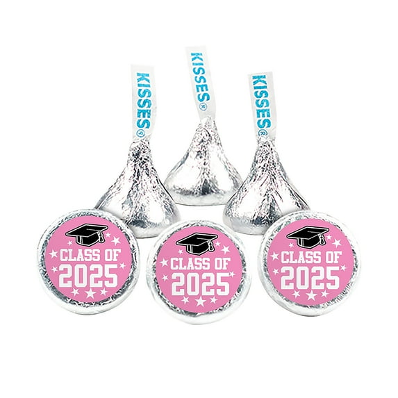 8 oz. Pink Class of 2025 Hershey’s® Kisses® - 50 pieces