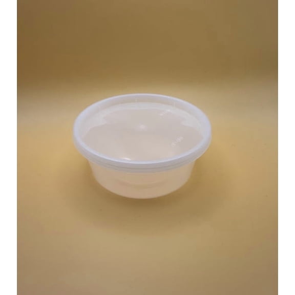 8 oz Plastic Deli Containers with Lids - 240 Pack, BPA-Free, Microwave/Dishwasher/Freezer Safe