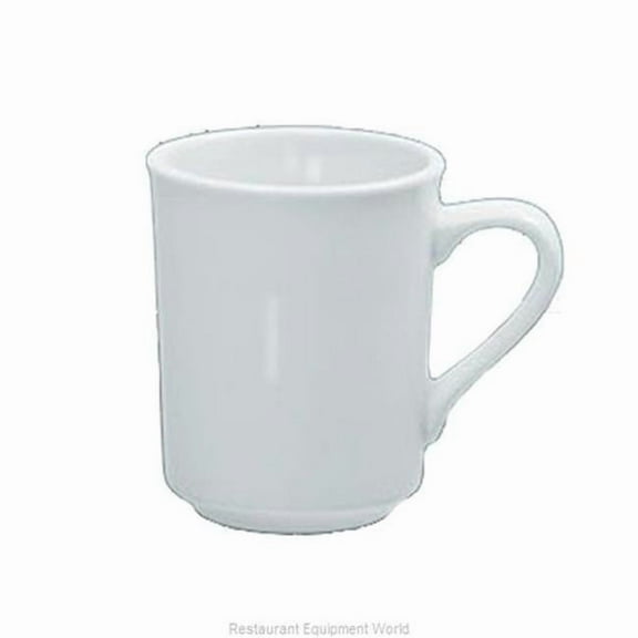8 oz Porcelain Sierra Mug, Bone White - 3.25 in. - Pack of 36