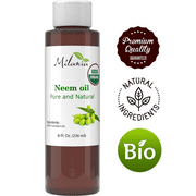 8 oz Premium Organic Milania Neem Oil Virgin, Cold Pressed, Unrefined 100% Pure