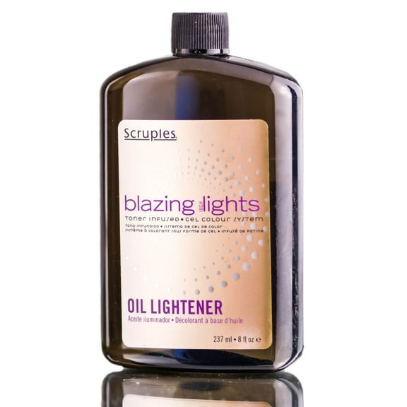 {8 oz} Scruples Blazing HighLights Oil Lightener w/ SLEEKSHOP Hair Rat Tail Steel Pin Comb for Scalp