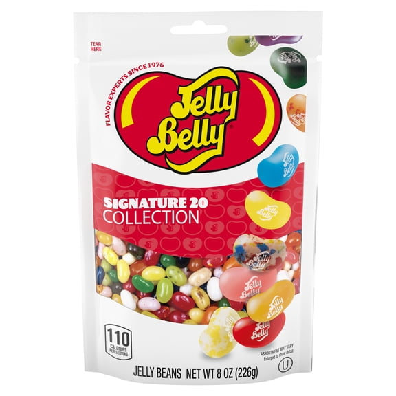 Jelly Belly Signature 20 Collection Jelly Beans, 1 Pouch, Premium Jelly Beans for the Flavor Aficionado, Assortment May Vary, 8 oz