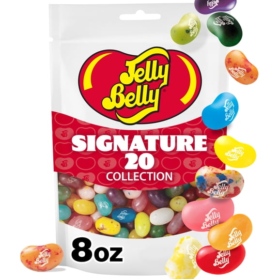 Jelly Belly Signature 20 Collection Jelly Beans, 1 Pouch, Premium Jelly Beans For The Flavor Aficionado, Assortment May Vary, 8 oz