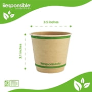 8 oz Smooth Insulated Hot Cups | Tree-Less  Compostable Paper