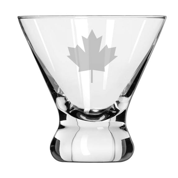 8 oz Stemless Martini Cocktail Glass Cosmopolitan Margarita Maple Leaf