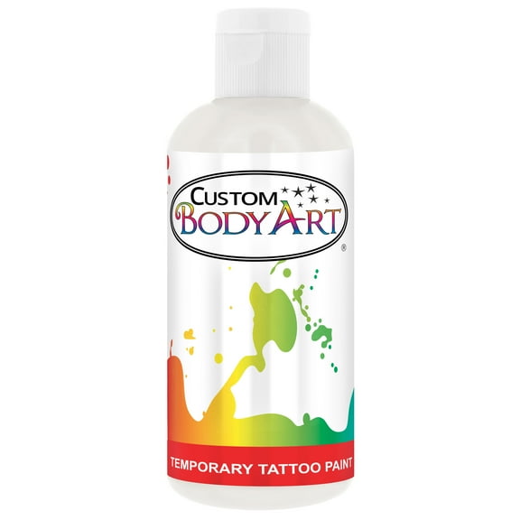 8 oz WHITE Body Art TEMPORARY TATTOO AIRBRUSH PAINT Ink