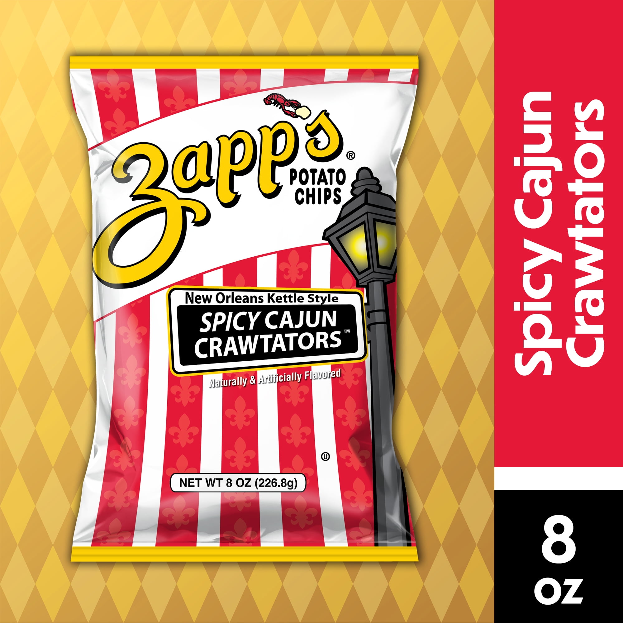 8 oz Zapp's﻿ Spicy Cajun Crawtator New Orleans Kettle Style Potato Chips
