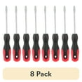 thumbnail interactive-video image 1 of (8 pack) 1/4 x 4 inch Slotted Screwdriver with Comfort Grip Handle TS60209Z, 1 of 12