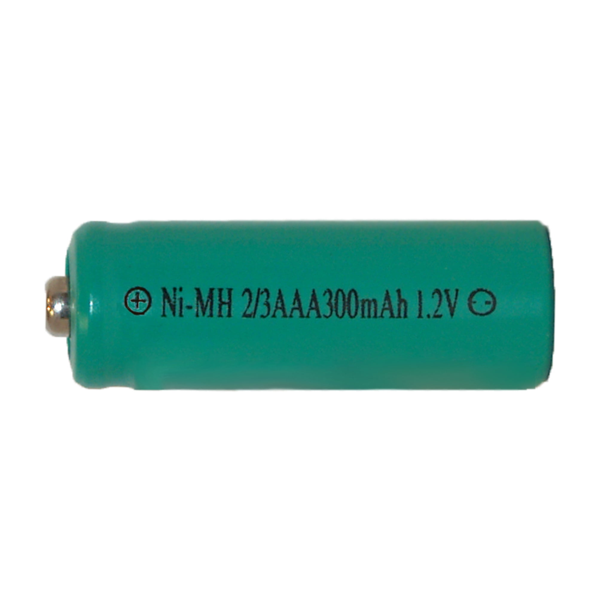 8-pack 2/3 AAA NiMH Button Top Batteries (300 mAh)