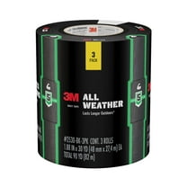 (8 pack) 3M All Weather Duct Tape, Black, 1.88 in. x 30 yd., 3 Pack