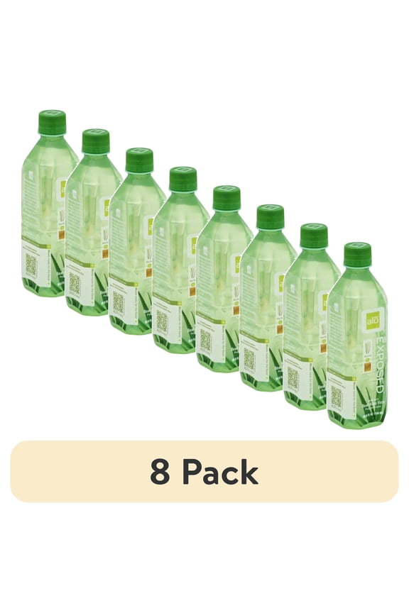 (8 pack) Alo Original Exposed Aloe Vera Juice Drink Original And Honey, 16.9 Fl Oz.