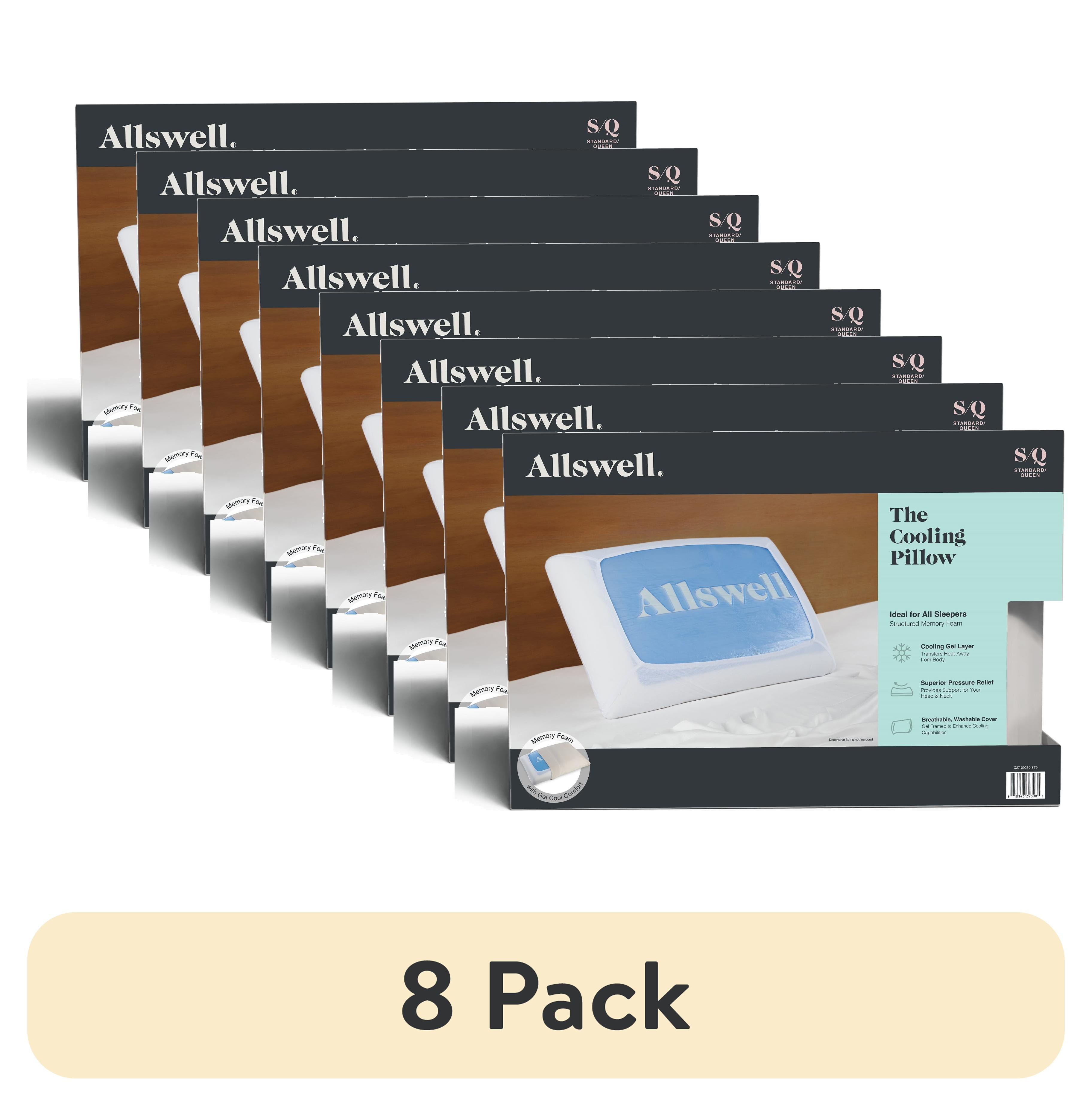 (8 pack) Allswell Cooling Pillow, Standard/Queen, Adult