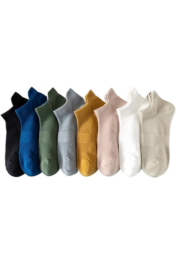 8 pack Ankle Socks Ultra Thin Breathable Dry Fit Low Cut Athletic Socks for Men-USA
