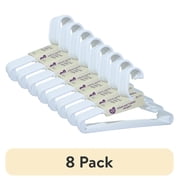 (8 pack) Parent's Choice Infant and Toddler Hangers, White, 10 Count