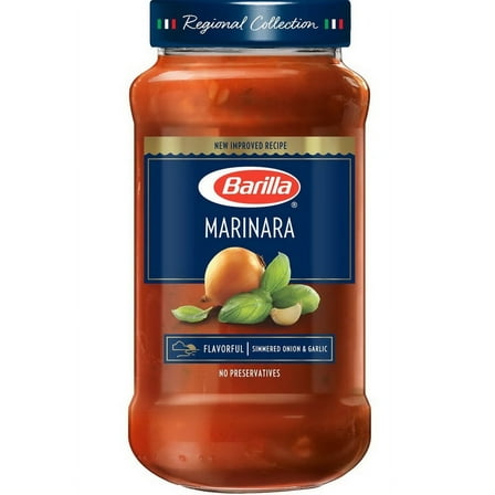 (8 pack) Barilla Pasta Sauce, Marinara, 24 oz., No Added Sugar, Gluten Free
