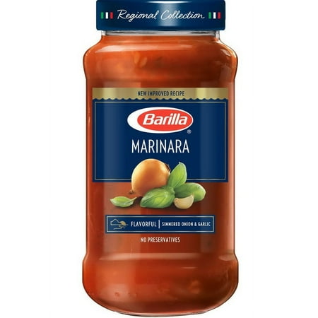 (8 pack) Barilla Pasta Sauce, Marinara, 24 oz., No Added Sugar, Gluten Free