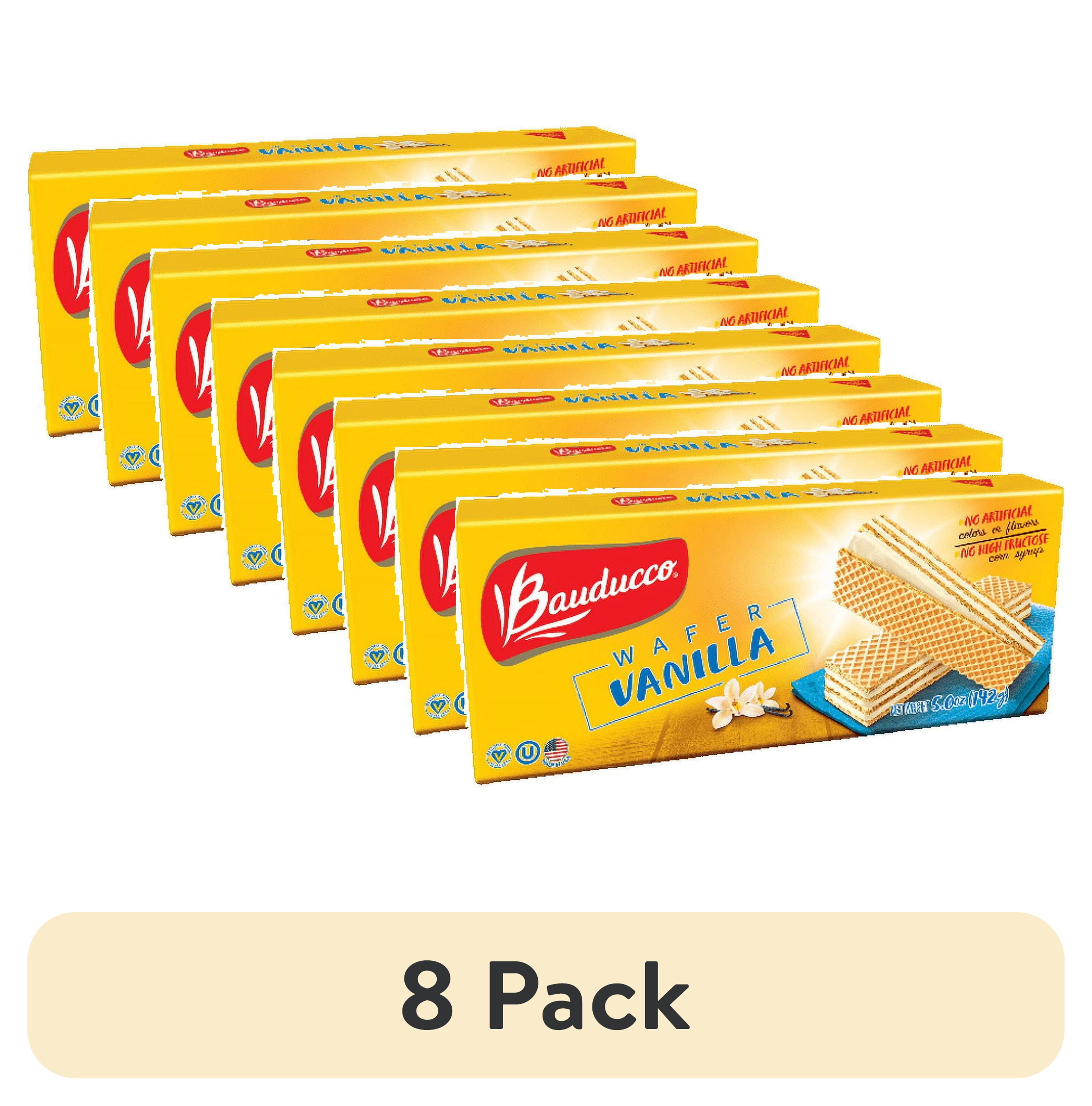 (8 pack) Bauducco Vanilla Wafer, Crispy Wafer Cookies, 5.0 oz