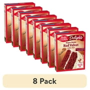 (8 pack) Betty Crocker Delights Super Moist Red Velvet Cake Mix, 13.25 oz.