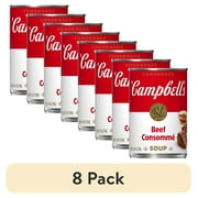 (8 pack) Campbell's Condensed Beef Consomme Soup, 10.5 oz Can