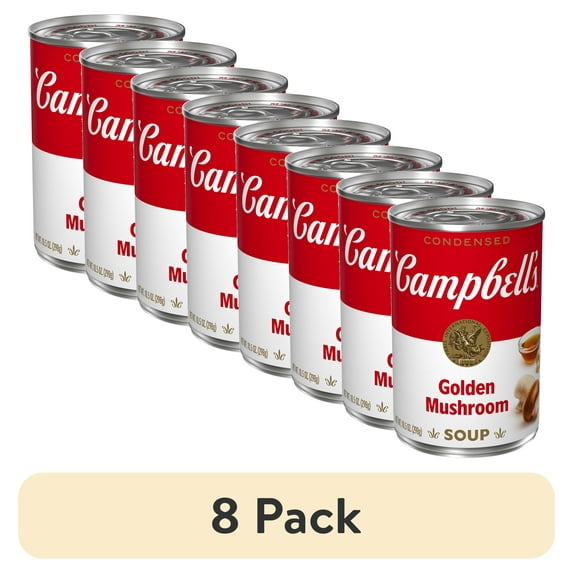 (8 pack) Campbell's Condensed Golden Mushroom Soup, 10.5 oz Can