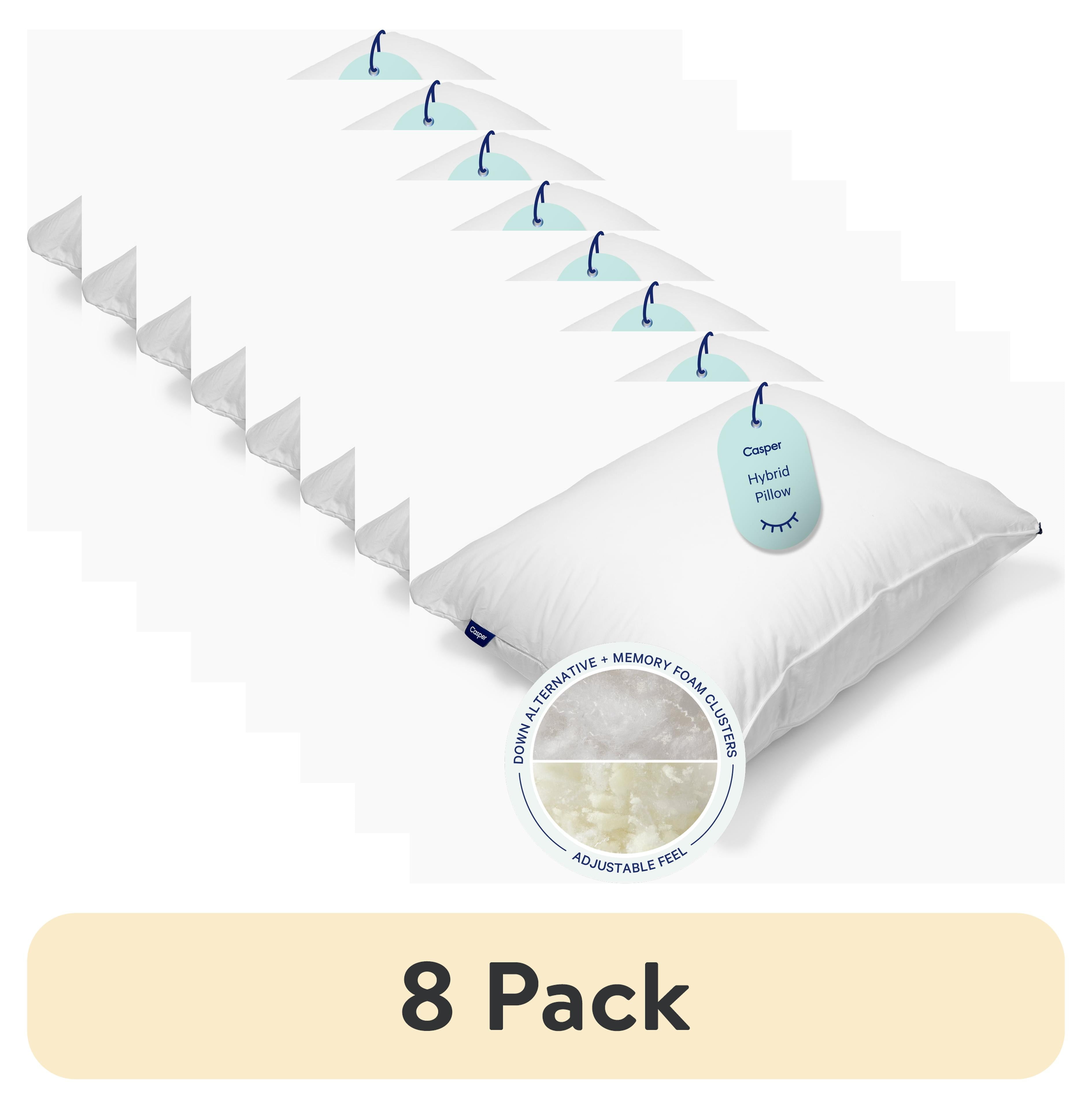 (8 pack) Casper Sleep Essential Adjustable Hybrid Pillow, Standard