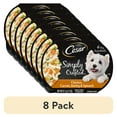 thumbnail image 1 of (8 pack) Cesar Simply Crafted Chicken, Carrots, Barley & Spinach Wet Dog Food Meal Topper, 1.3 oz Tub, 1 of 13