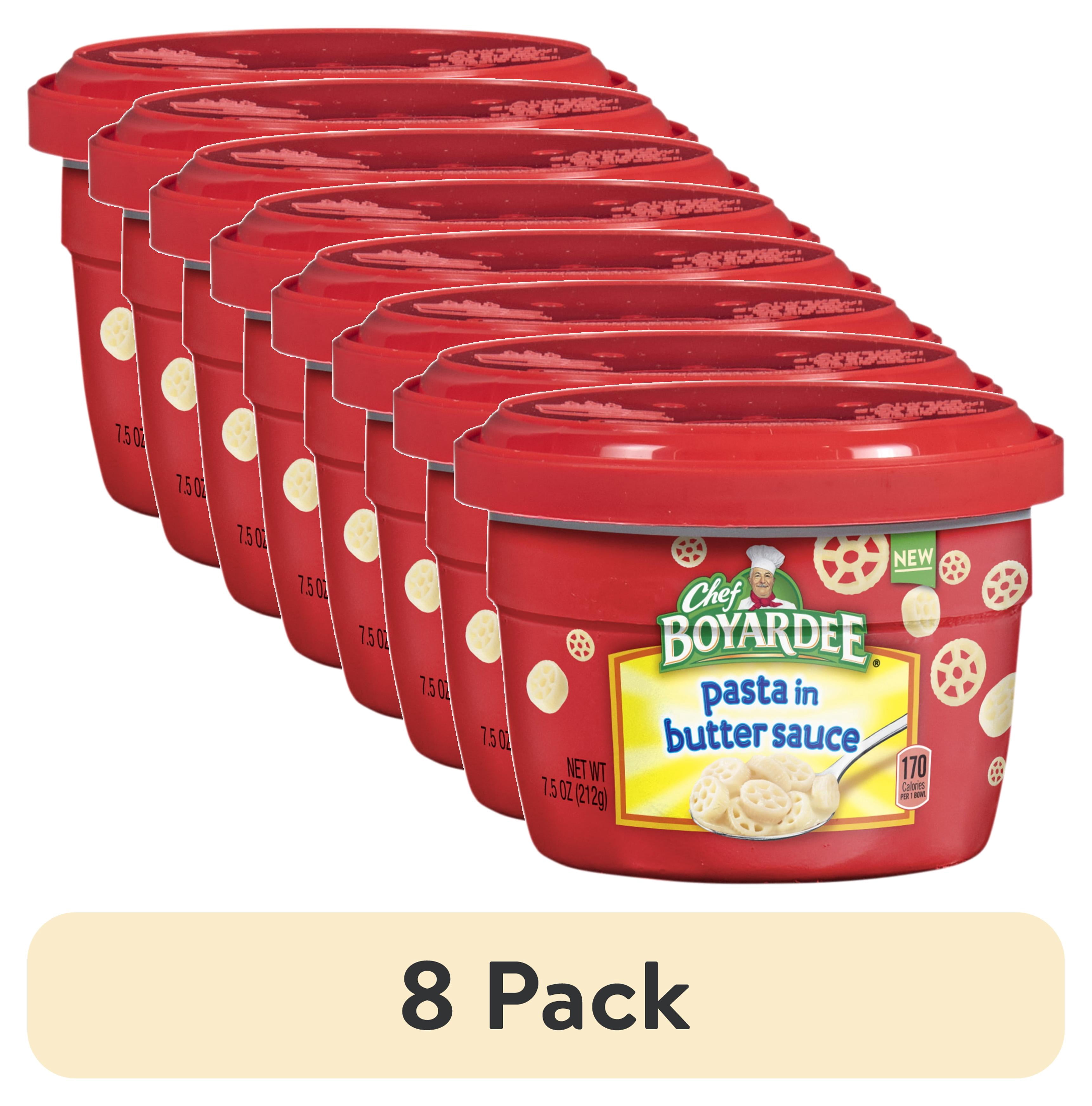 (8 pack) Chef Boyardee Pasta in Butter Sauce Microwavable Cup, 7.5 oz