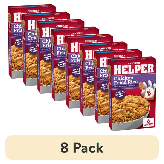 (8 pack) Chicken Helper Chicken Fried Rice Made with Real Vegetables, 7 Ounces Box
