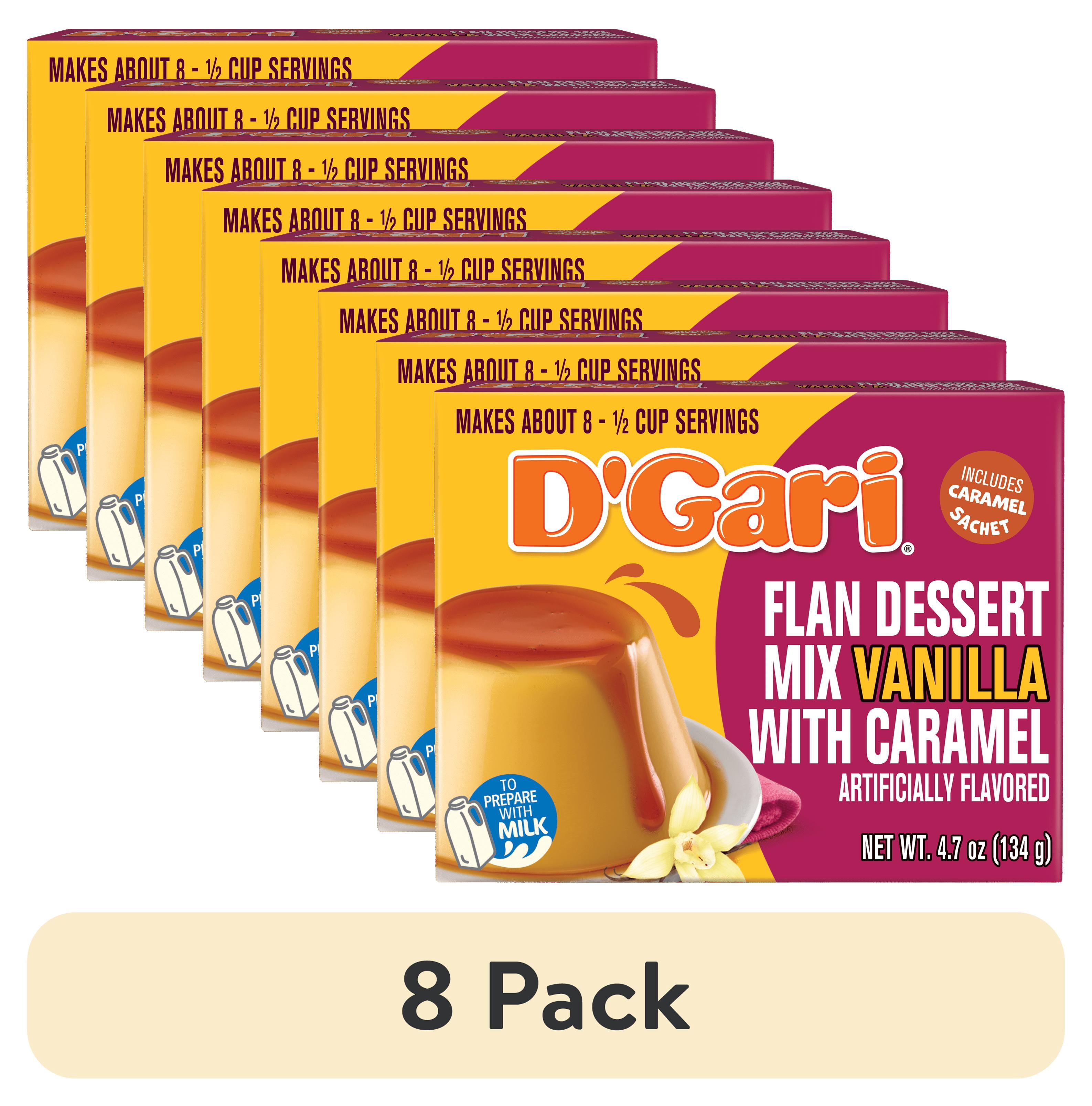 (8 pack) D'Gari Caramel Custard Vanilla 4.7 oz Pouch - Allergen Free