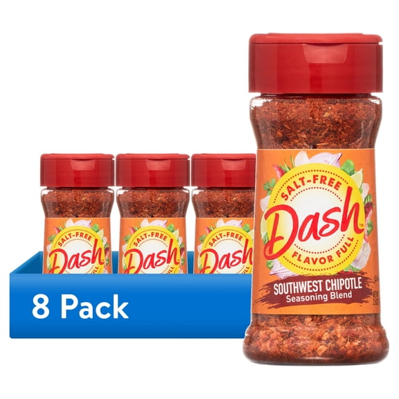 (8 pack) Dash Southwest Chipotle Seasoning Blend, Salt Free, 2.5 oz