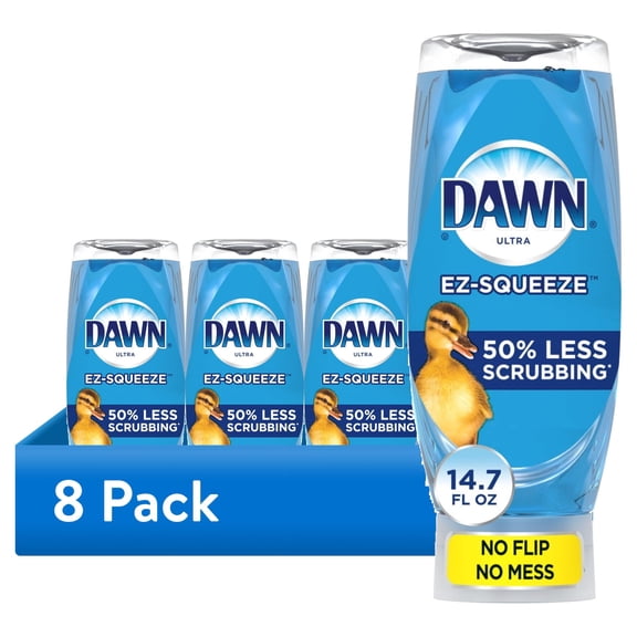 (8 pack) Dawn EZ-Squeeze Ultra Dish Soap Dishwashing Liquid, Original Scent, 14.7 fl oz