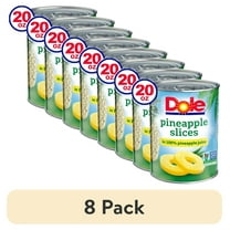 (8 pack) Dole Pineapple Slices in 100% Pineapple Juice, 20 oz Can