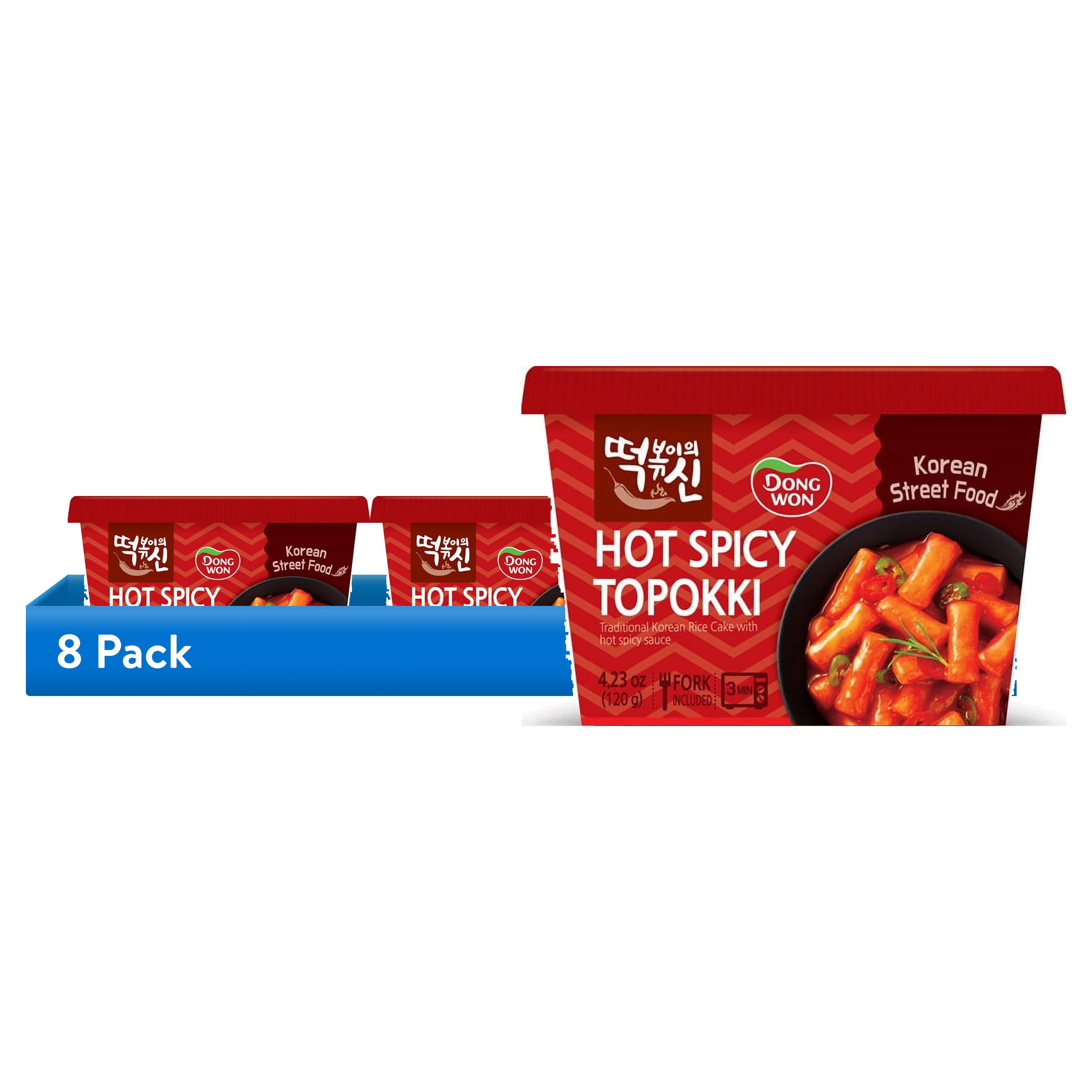 8 pack) Dongwon Spicy and Sweet Topokki Cup, 4.23 Oz - Walmart.com