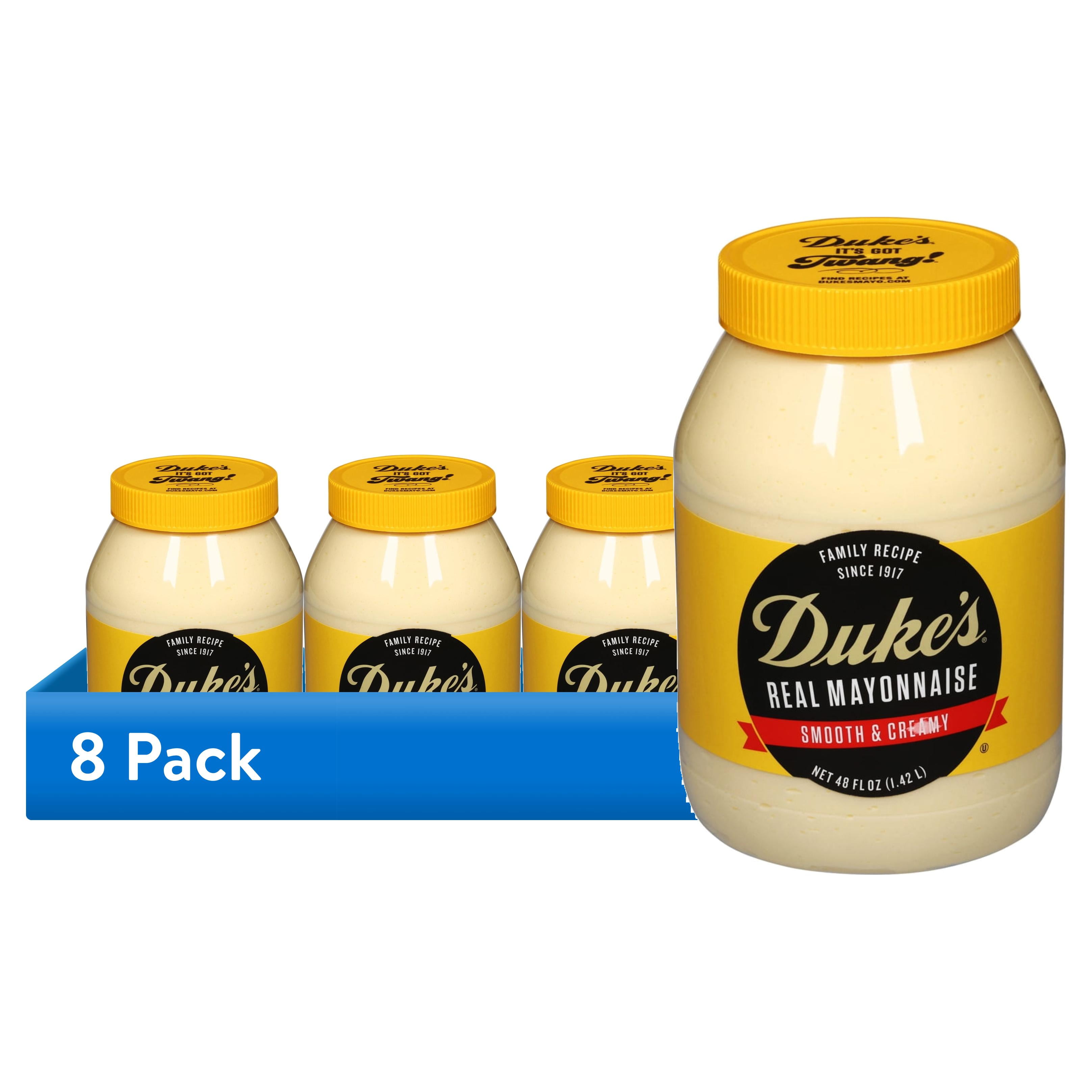 (8 pack) Duke's Real Mayonnaise, 48 oz Jar, Smooth & Creamy Mayo