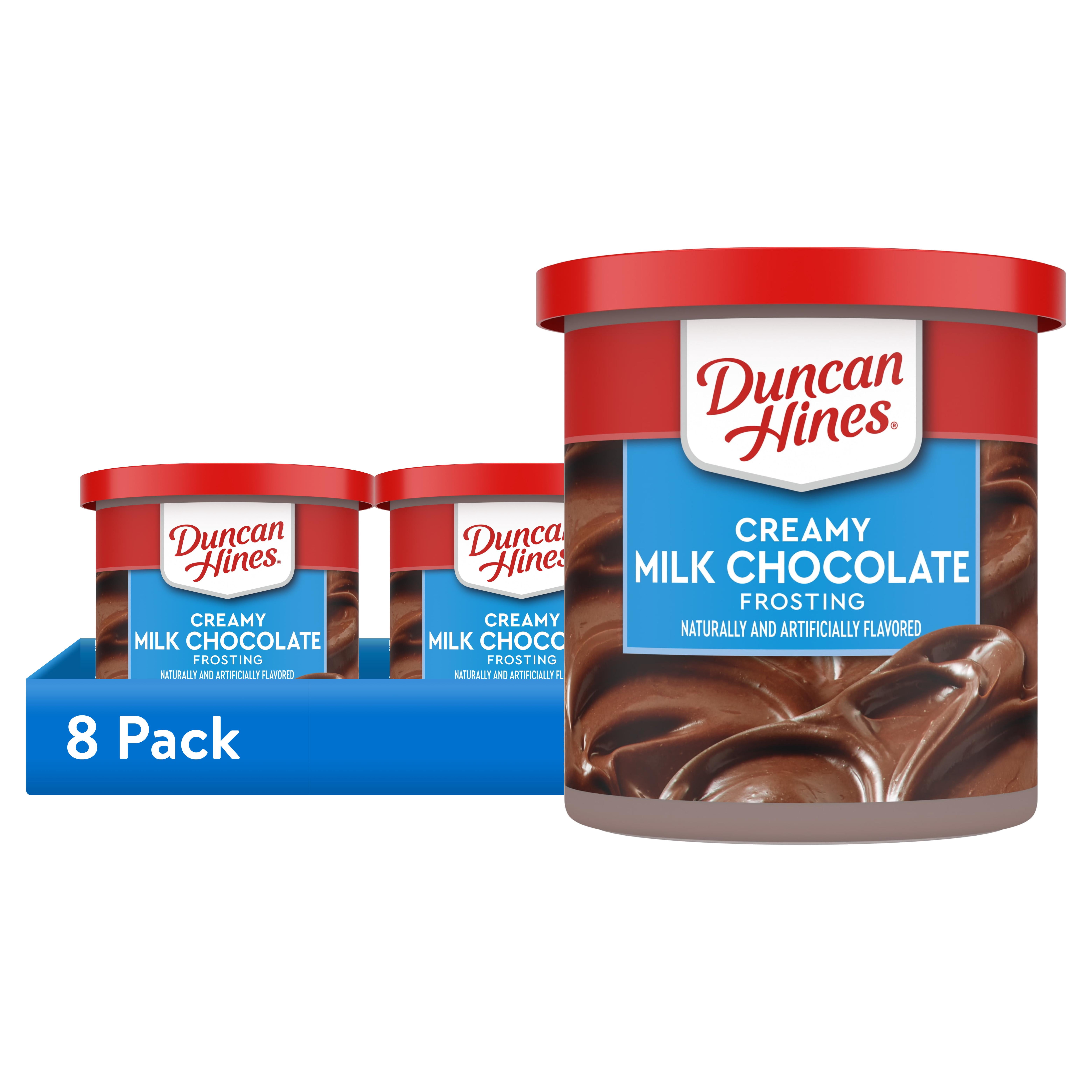 (8 pack) Duncan Hines Creamy Milk Chocolate Flavored Frosting, 16 oz.